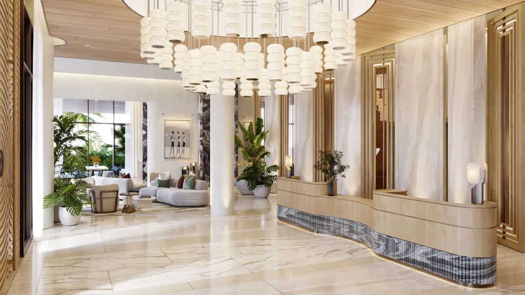 ICON BEACH WATERFRONT RESIDENCES: Residents relaxing by the resort-style pool with cabanas